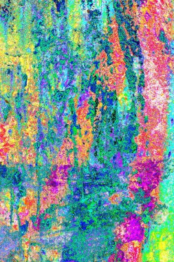 soyut neon renkleri çizik ve çatlaklarla duvar kağıdı deseni 