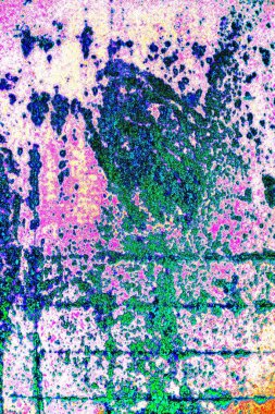 soyut neon renkleri çizik ve çatlaklarla duvar kağıdı deseni 