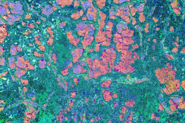 Çizik ve çatlaklarla metal doku 