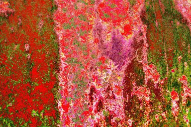 Yaratıcı soyut sanat çalışması, renkli doku arka planına sahip uzay duvar kağıdını kopyala