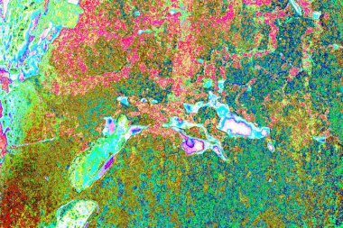 soyut neon renkleri çizik ve çatlaklarla duvar kağıdı deseni 