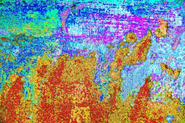 soyut neon renkleri çizik ve çatlaklarla duvar kağıdı deseni 