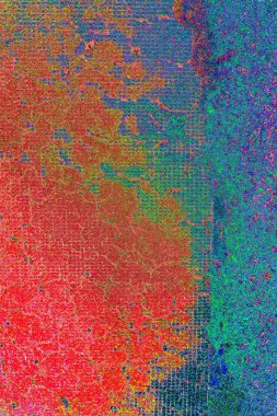 Yaratıcı soyut sanat çalışması, renkli doku arka planına sahip uzay duvar kağıdını kopyala