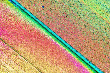 Çizik ve çatlaklarla metal doku 