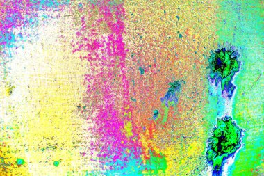 soyut neon renkleri çizik ve çatlaklarla duvar kağıdı deseni 