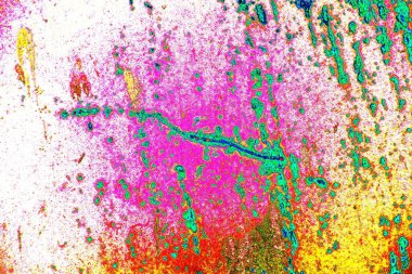 soyut neon renkleri çizik ve çatlaklarla duvar kağıdı deseni 