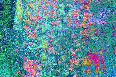 Çizik ve çatlaklarla metal doku 