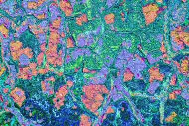 Çizik ve çatlaklarla metal doku 