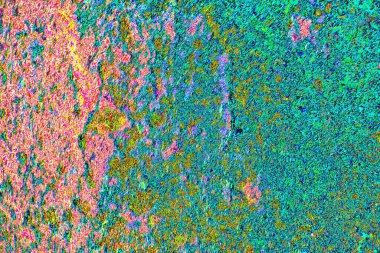 Yaratıcı soyut sanat eserleri, renkli doku arka planına sahip rustik duvarları kopyala