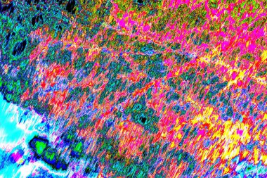 Soyut neon renkler çizik ve çatlaklarla dokulu duvar. 