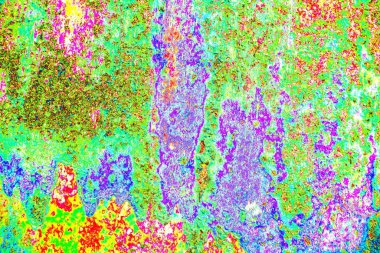 soyut neon renkleri çizik ve çatlaklarla duvar kağıdı deseni 