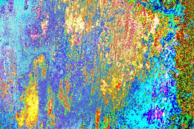 soyut neon renkleri çizik ve çatlaklarla duvar kağıdı deseni 