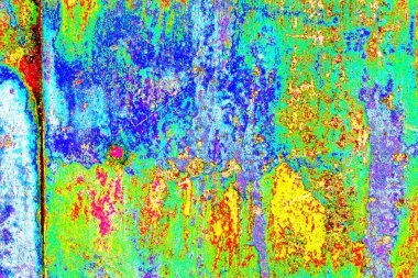 soyut neon renkleri çizik ve çatlaklarla duvar kağıdı deseni 