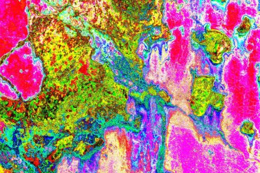 soyut neon renkleri çizik ve çatlaklarla duvar kağıdı deseni 