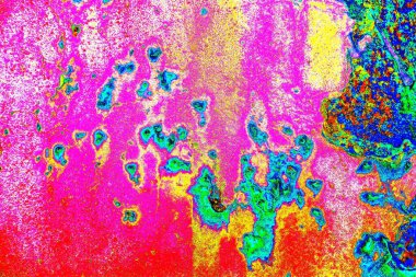 soyut neon renkleri çizik ve çatlaklarla duvar kağıdı deseni 