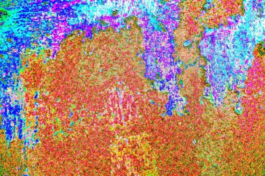 soyut neon renkleri çizik ve çatlaklarla duvar kağıdı deseni 