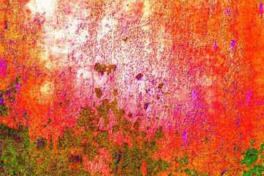 Yaratıcı soyut sanat eserleri, renkli doku arka planına sahip rustik duvarları kopyala