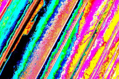 Soyut neon renkler çizik ve çatlaklarla dokulu duvar. 