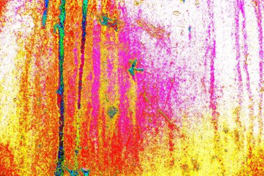 soyut neon renkleri çizik ve çatlaklarla duvar kağıdı deseni 