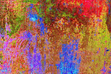 Yaratıcı soyut sanat çalışması, renkli doku arka planına sahip uzay duvar kağıdını kopyala