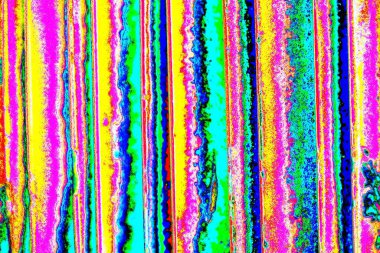 Soyut neon renkler çizik ve çatlaklarla dokulu duvar. 