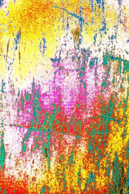 soyut neon renkleri çizik ve çatlaklarla duvar kağıdı deseni 