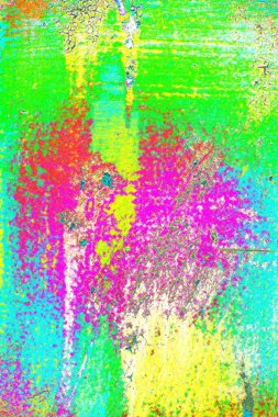 soyut neon renkleri çizik ve çatlaklarla duvar kağıdı deseni 