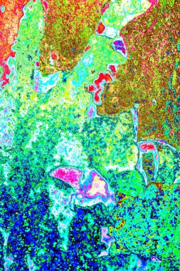 soyut neon renkleri çizik ve çatlaklarla duvar kağıdı deseni 