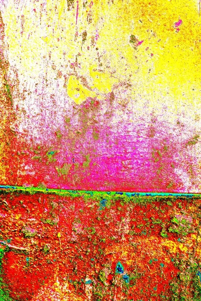 Creative Abstract Art Work Copy Space Rustic Wall Colorful Texture — Stock Photo, Image
