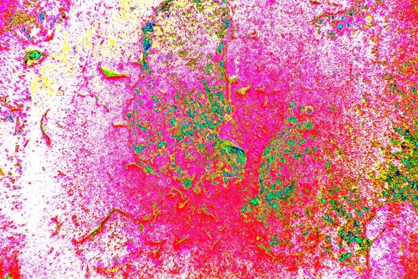 Soyut neon renkler çizik ve çatlaklarla dokulu duvar. 