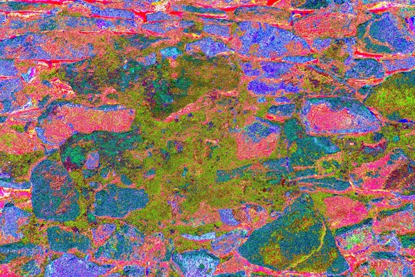 Abstract Neon Kleuren Getextureerde Muur Met Krassen Scheuren — Stockfoto