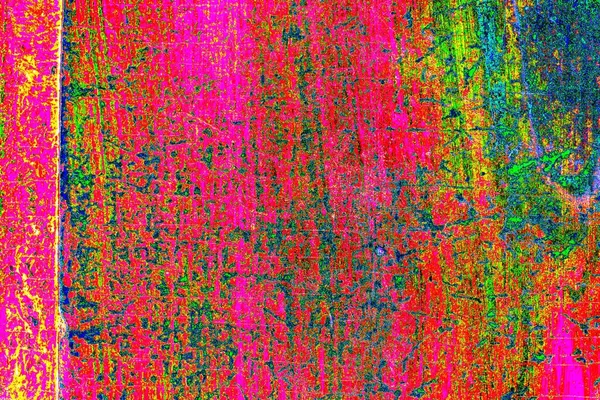 Abstract Neon Colors Textured Wall Scratches Cracks — Stock Photo, Image