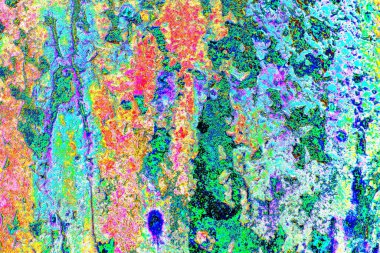 soyut neon renkleri çizik ve çatlaklarla duvar kağıdı deseni 