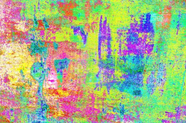 soyut neon renkleri çizik ve çatlaklarla duvar kağıdı deseni 