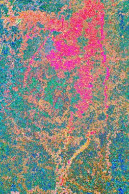 Yaratıcı soyut sanat eserleri, renkli doku arka planına sahip rustik duvarları kopyala