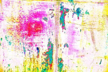 soyut neon renkleri çizik ve çatlaklarla duvar kağıdı deseni 