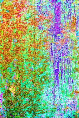 soyut neon renkleri çizik ve çatlaklarla duvar kağıdı deseni 