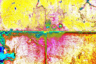 Yaratıcı soyut sanat eserleri, renkli doku arka planına sahip rustik duvarları kopyala