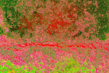 Yaratıcı soyut sanat çalışması, renkli doku arka planına sahip uzay duvar kağıdını kopyala