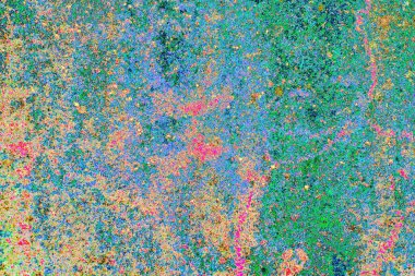 Yaratıcı soyut sanat eserleri, renkli doku arka planına sahip rustik duvarları kopyala