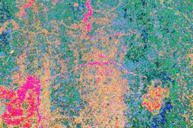 Yaratıcı soyut sanat eserleri, renkli doku arka planına sahip rustik duvarları kopyala