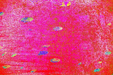 Soyut neon renkler çizik ve çatlaklarla dokulu duvar. 