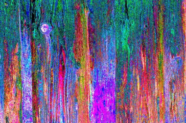 Soyut neon renkler çizik ve çatlaklarla dokulu duvar. 