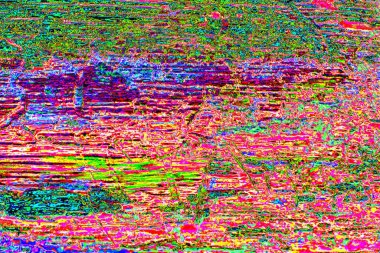 Soyut neon renkler çizik ve çatlaklarla dokulu duvar. 