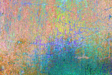 Yaratıcı soyut sanat eserleri, renkli doku arka planına sahip rustik duvarları kopyala