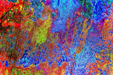 Yaratıcı soyut sanat çalışması, renkli doku arka planına sahip uzay duvar kağıdını kopyala