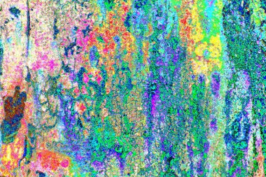 soyut neon renkleri çizik ve çatlaklarla duvar kağıdı deseni 