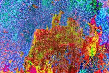 Yaratıcı soyut sanat çalışması, renkli doku arka planına sahip uzay duvar kağıdını kopyala