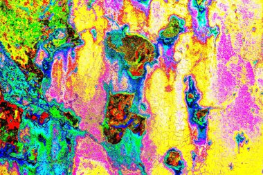 soyut neon renkleri çizik ve çatlaklarla duvar kağıdı deseni 