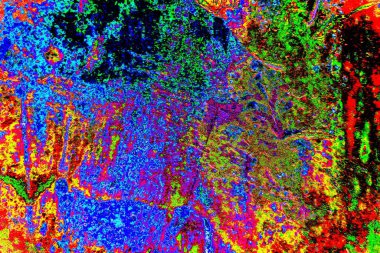 Yaratıcı soyut sanat çalışması, renkli doku arka planına sahip uzay duvar kağıdını kopyala